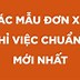 Đơn Xin Nghỉ Việc Kính Gửi Ai